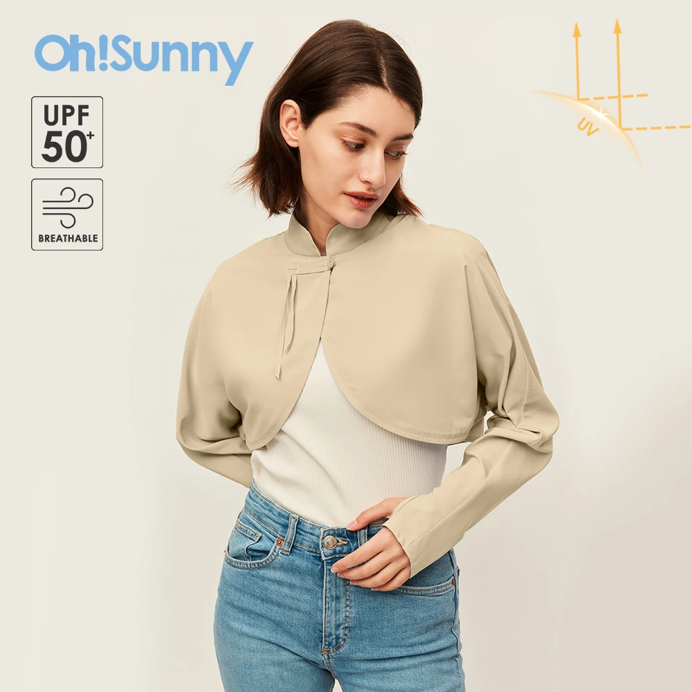 OhSunny Sun Protection Clothing Long-sleeve Summer Outdoor Women Jackets UPF50+ Anti-UV Breathable Sports Coat Ultra Large Size