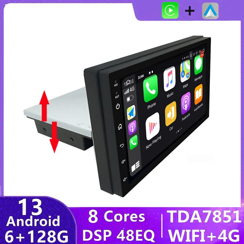 

7 INCH Android 13 1din Car Radio Car Multimedia Player Navigation Stereo GPS Recorder For Volkswagen Nissan Kia Toyota