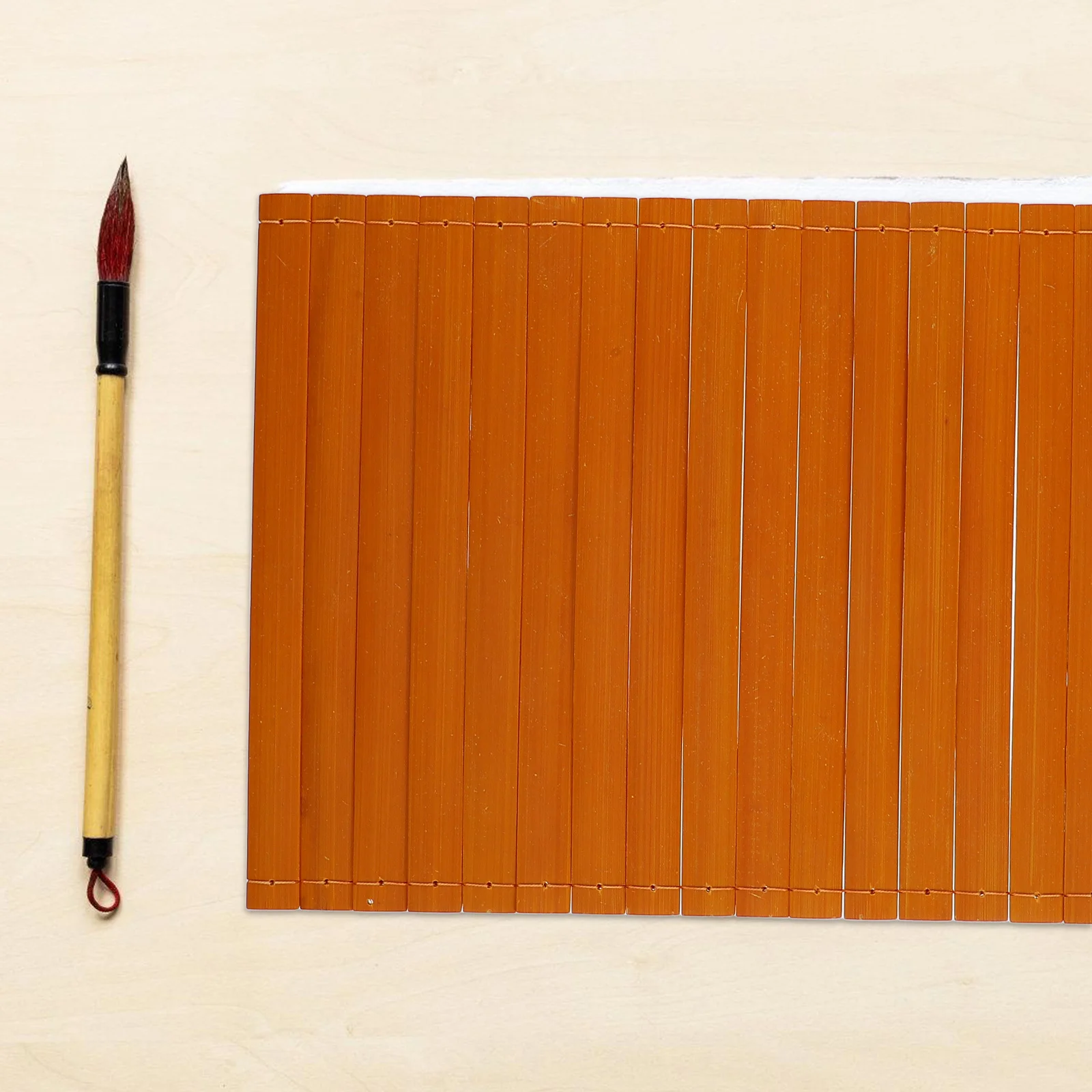 

Calligraphy Blank Scroll Bamboo Craft Traditional Chinese Style Decoration for Art Enthusiasts DIY Painting Writing Practice