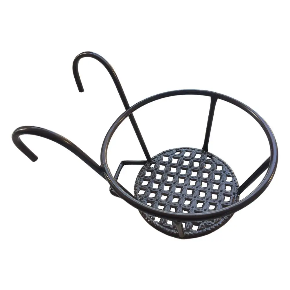 

Hanging Planter Rack 2 Pcs White Hanger Durable Metal Plant Pot Holder Bonsai Basket Flowerpot Stand Garden Balcony Decor