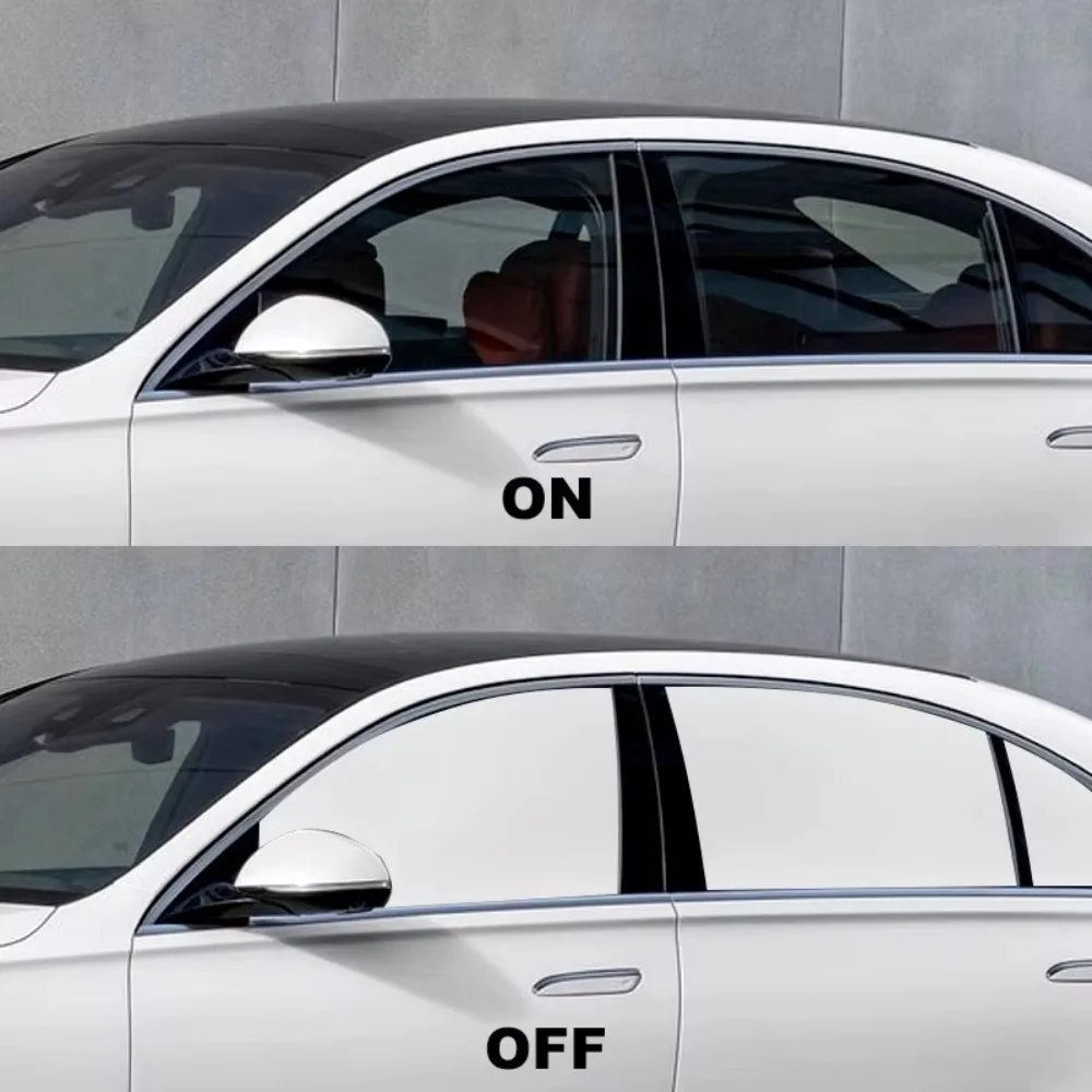PDLC Smart Film Car Window Self Adhesive Switchable Privacy Film Electronic Tint Film Side Window