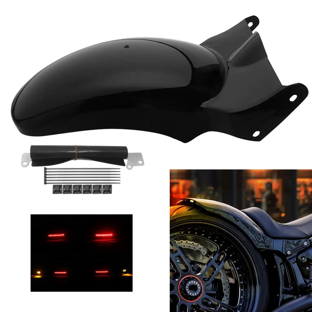 

Прочный стальной задний брызговик для мотоциклов Harley Softail Breakout Fat Boy 114 117 FXBR FXBRS FLFB 2018 года и новее