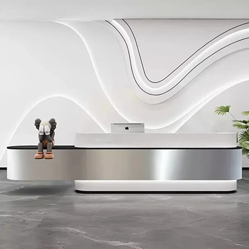

Cashier Table Reception Desk Modern Salon Front Desk Office Bar Counter Check Out Recepcion Mostrador Reception Accessories
