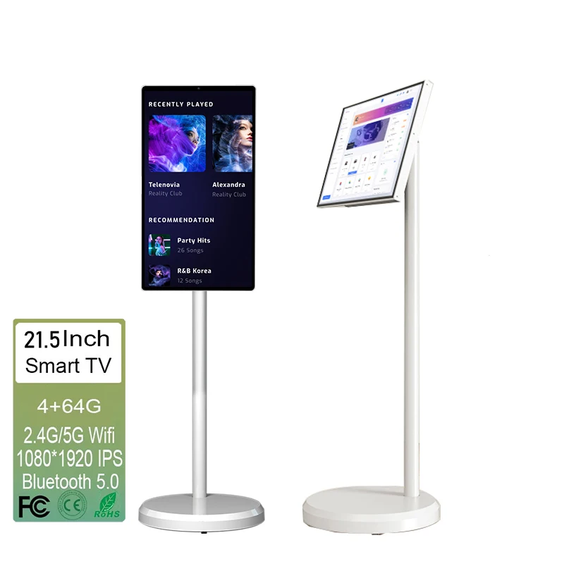 

Высокое качество Full HD ЖК-монитор Android 13, рекламный экран 21,5-дюймовый портативный телевизор, белая электроника, умные телевизоры