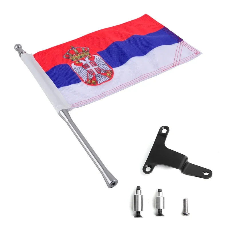 PANICAL For Honda Motorcycle Gold Wing GL1800 Tour Flagpole Motorcycle Flag Group 2018-2024 Serbia Flagpole motocross Flagpole