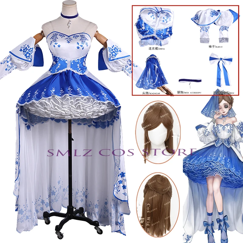 

Law Son Perfumer Cosplay Game Identity V Vera Nair Costume Princess Dress Prop Wig Set Halloween Party Play Outfit for Woman