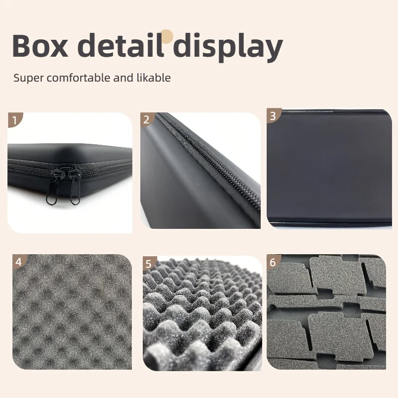 JSFUN Carp Fishing Tackle Fishing Bite Alarm Storage Case EVA Foam Pad Fishing Swinger Storage Box for Fishing Enthusiast view 3