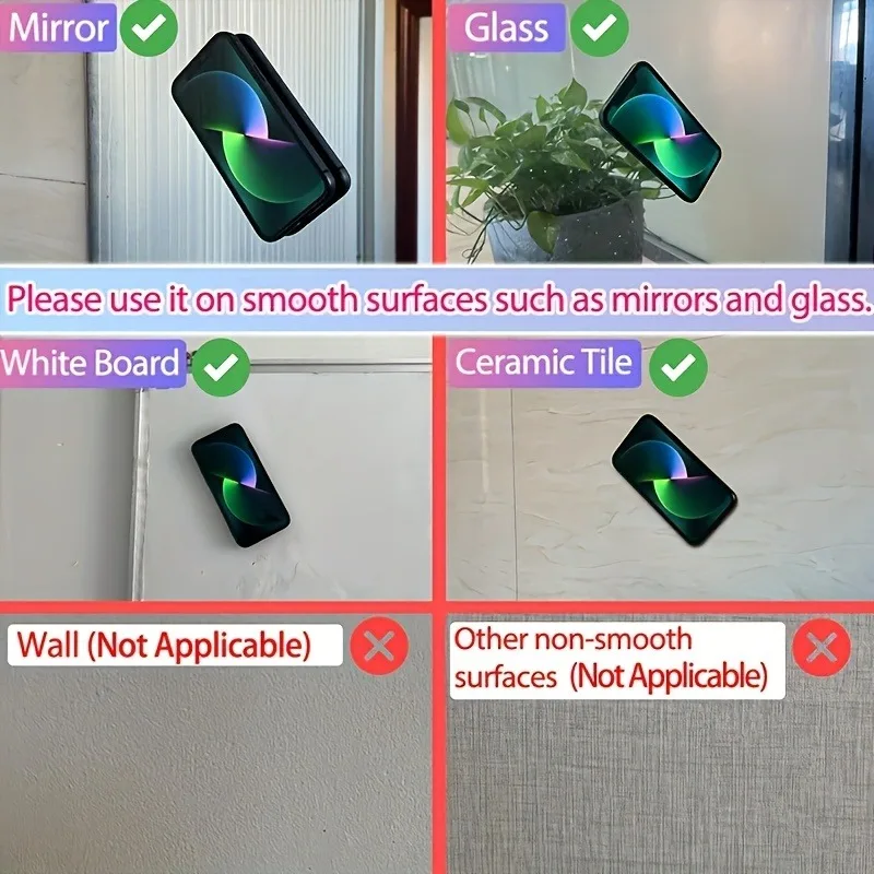 Silicone 24 Suction Phone Holder Multifunctional Suction Cup Mat Wall Stand Anti-Slip Single Sided Case Glue Mount Back Stickers - view 6
