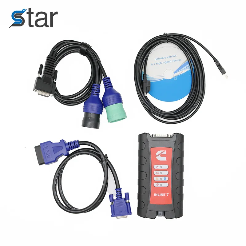 Cummins INLINE 7 Data Link Adapter Cummins Truck Diagnostic Tool with Newest Cummins Insite 8.7 8.9 Software