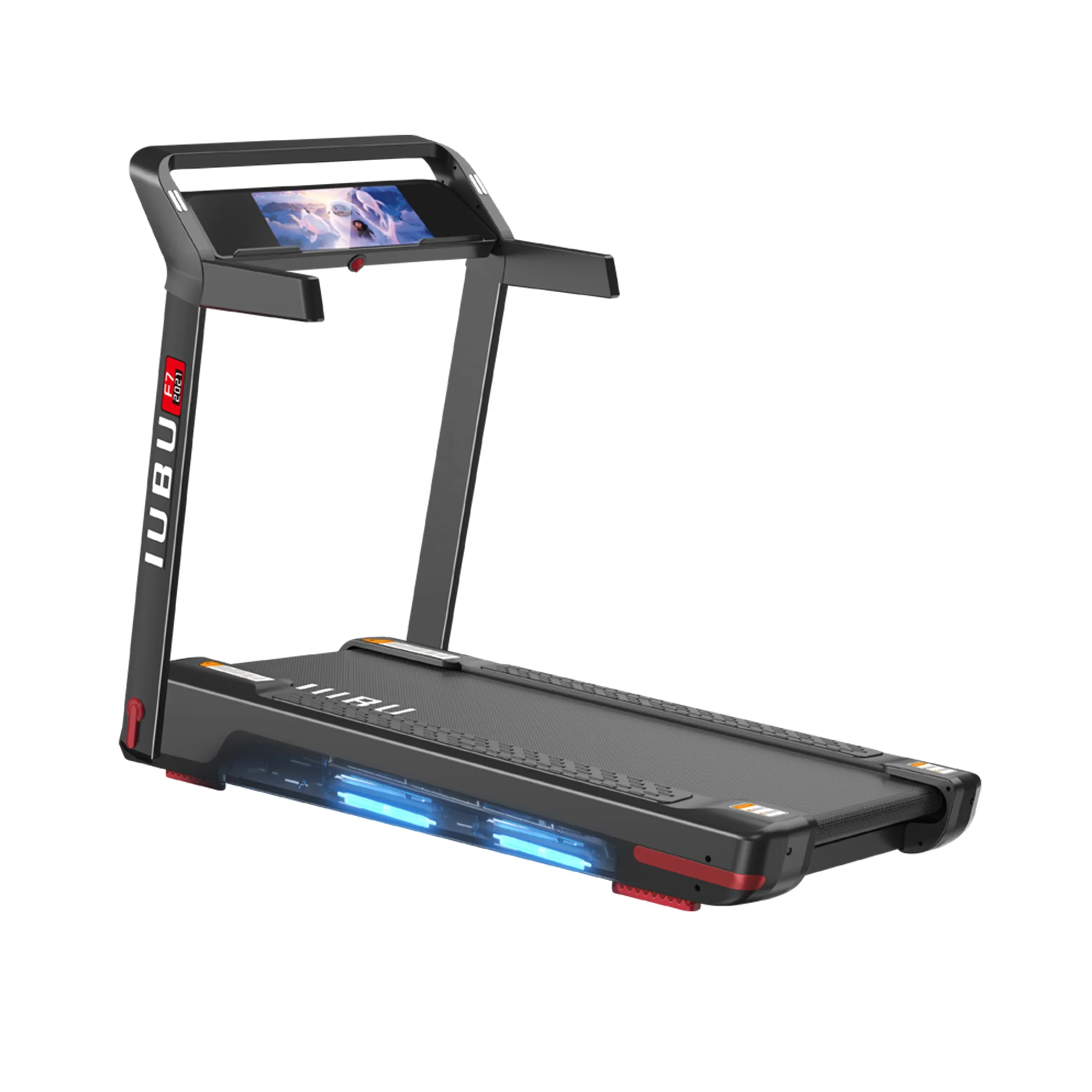 

IUBU magnetic levitation folding walking running machine treadmill machine 4hp