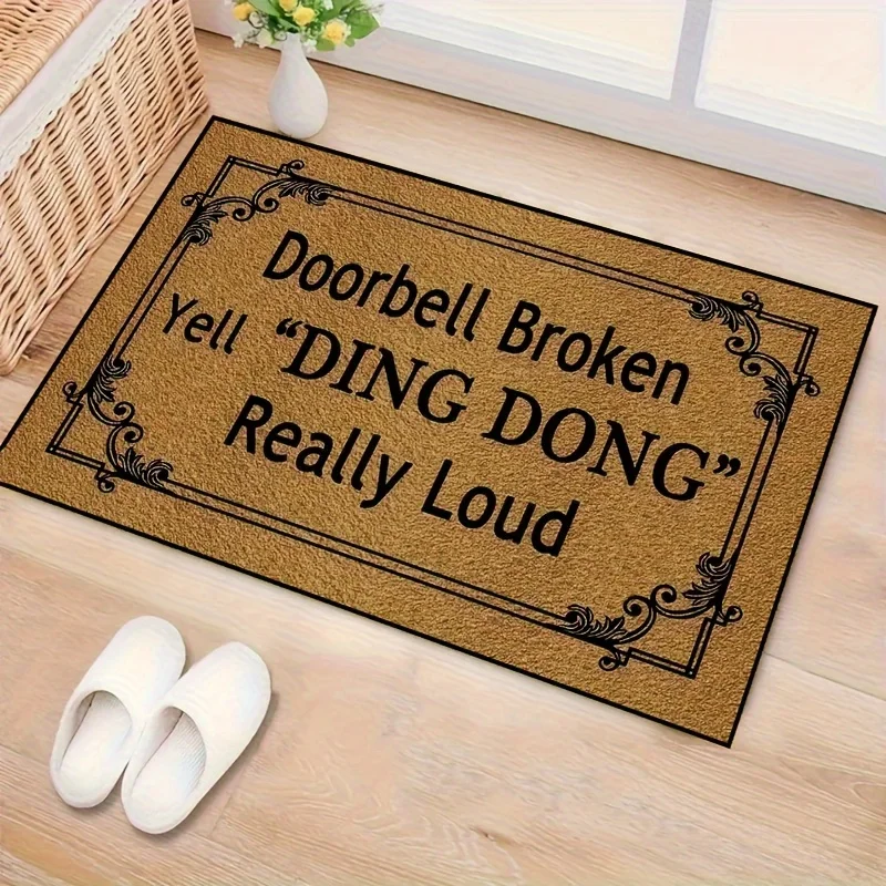 Welcome Home Floor Mat Decorative Carpet Non-slip Easy To Clean Area Rug Living Room Home Office Washable Anti-Bacteria Doormats