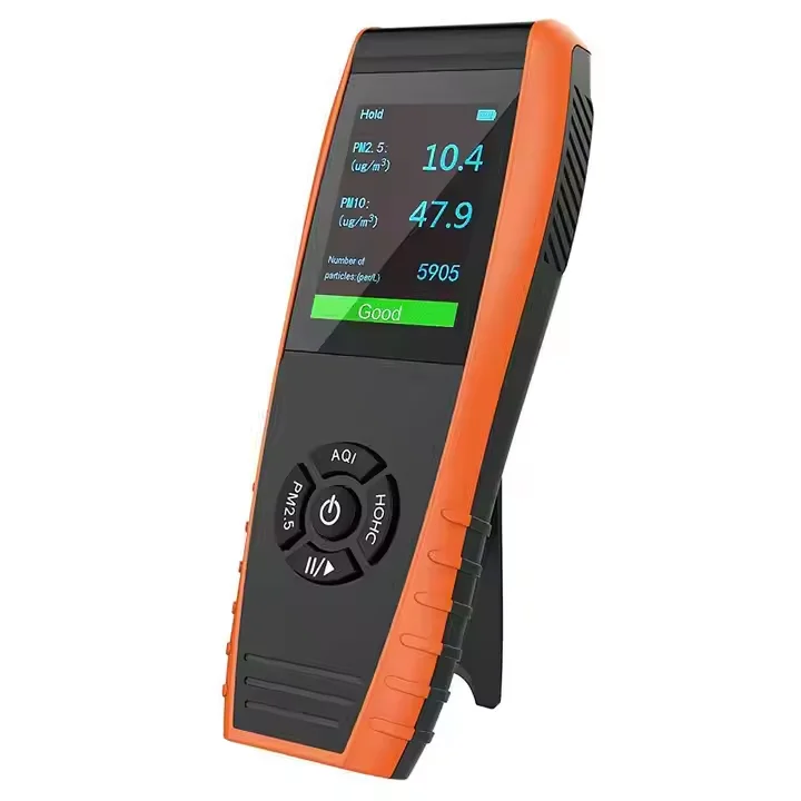 Gold Seller LKC-1000S+ 9-in-1 Air Quality Portable  Data Export PM2.5 PM10 AQI Particles VOCs Humidity and Temperat