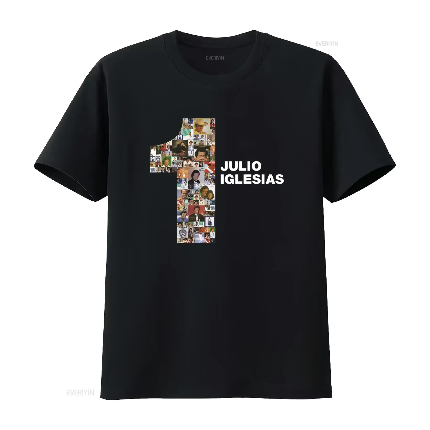 Julio Iglesias Greatest Hits Music Latin T Shirt La vida sigue igual Design vintage Washed Comfortable Stylish Versatile