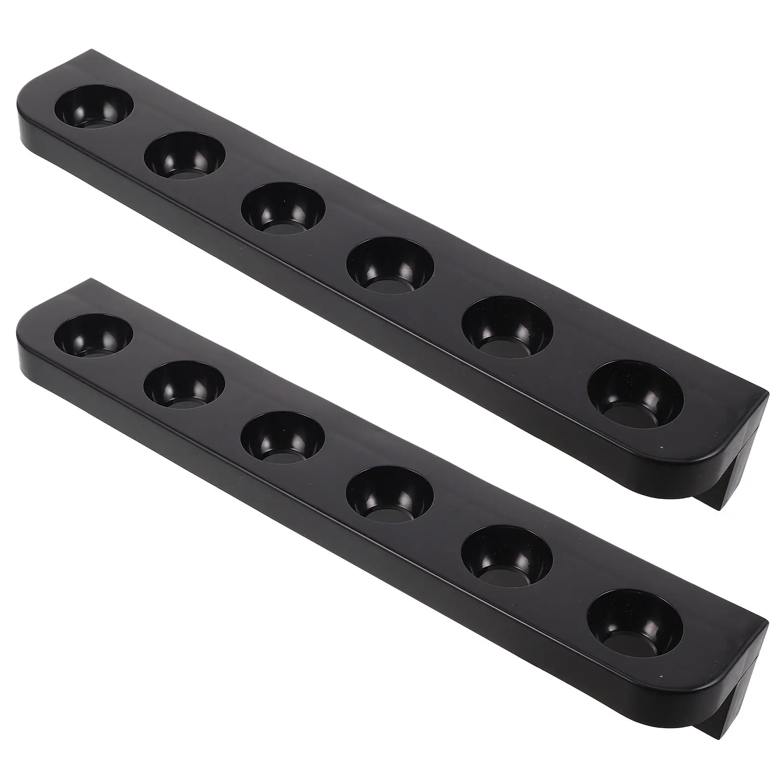 

1Pair Sleek Plastic Pool Stick Rack 6 Slot Portable Billiard Cue Stand Ideal for Play Room Billiard Equipment Pool Storage Rack