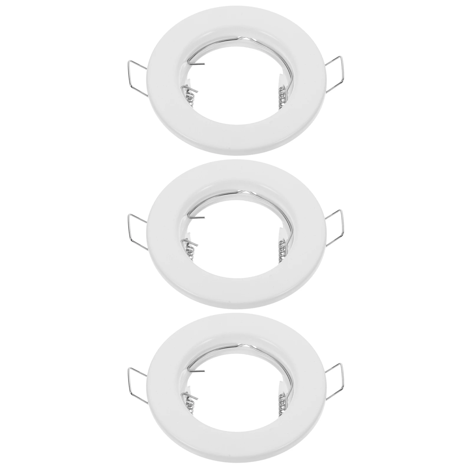 

3 Pcs Ceiling Lamp Shell Light Fixture Holder Fitting Iron Fittings Lighting Accessories Downlight