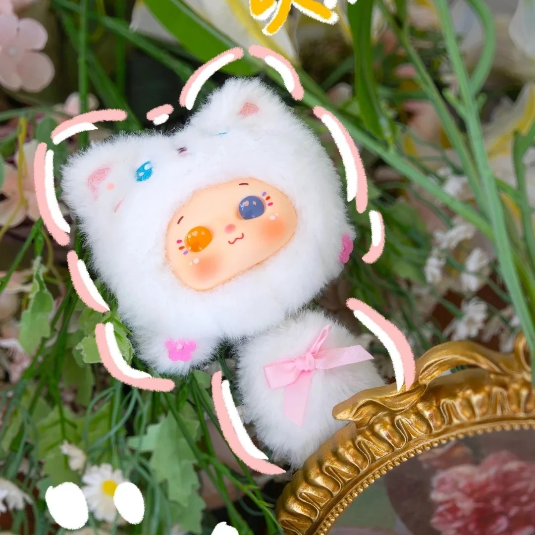 Genuine 3BabiesTOY Cute Comb Recognizing Cat Plush Blind Box Girls Figure Ornament Action Figure Collectible Doll Gift