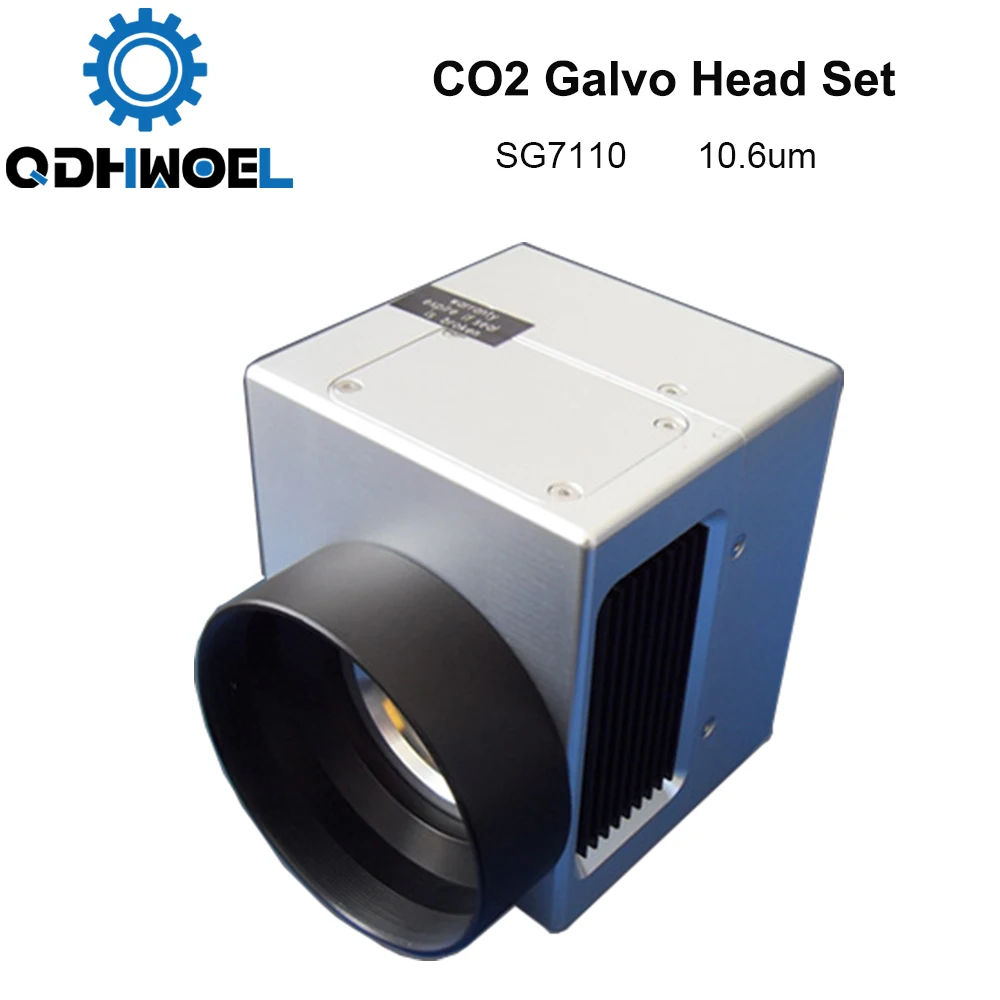 

QDHWOEL 10.6um 10600nm CO2 Laser Scanning Galvo Head SG7110 Input Aperture10mm Galvanometer Scanner with Power Supply Set