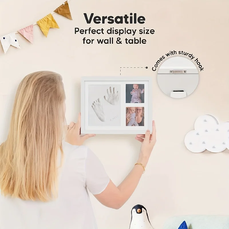 Baby Hand and Footprint Keepsake Photo Frame Kit 4