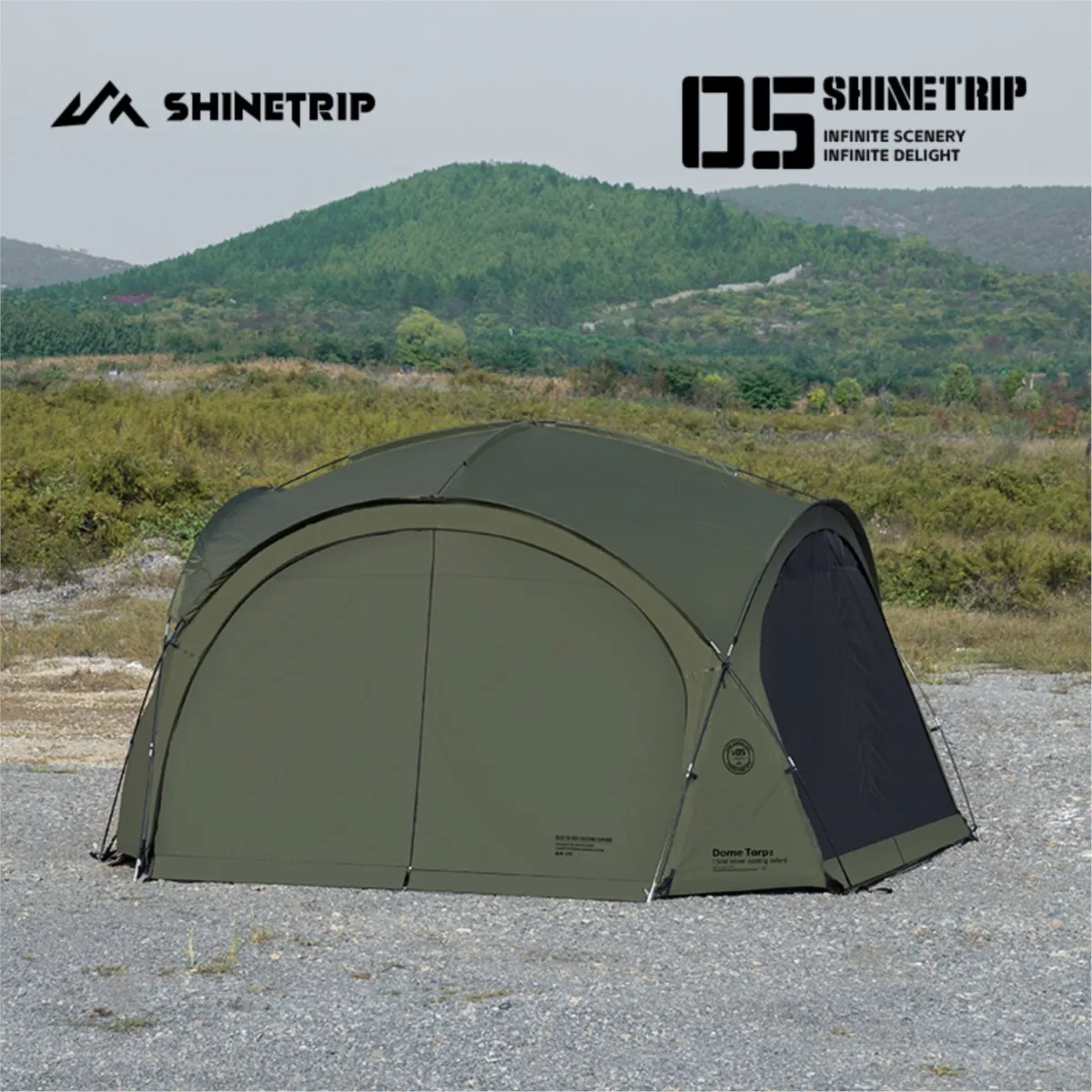 ShineTrip A470 ドーム型タープ キャンプ用 大型モジュール式