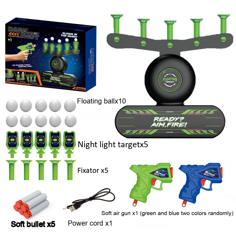 Planche à fléchettes flottante électrique lumineuse tactique pour enfants, jeu de tir Airsoft, ensemble de sports de plein air, jouet éducatif, cadeau
