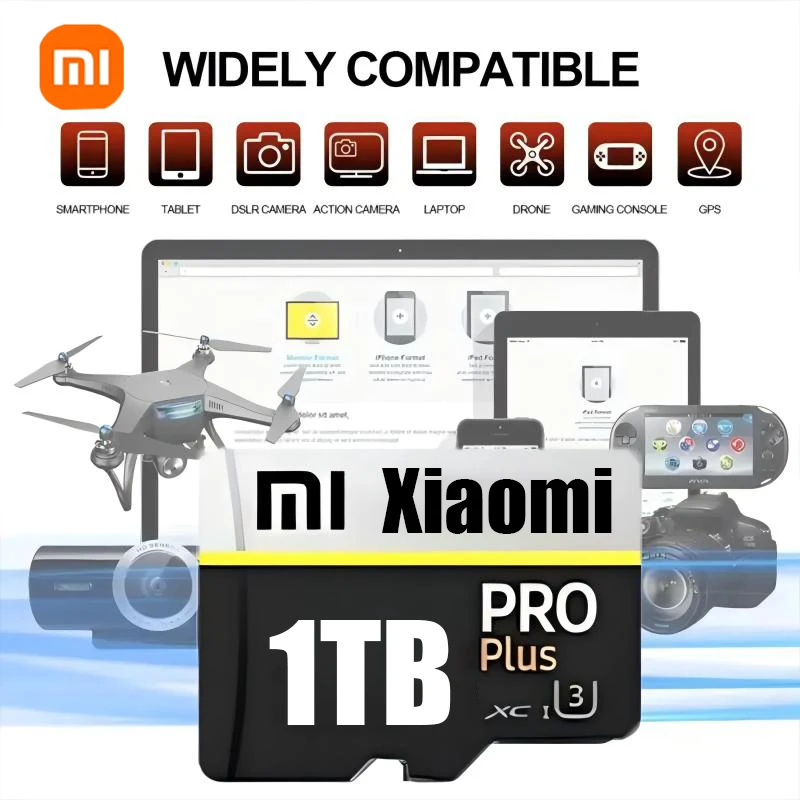 Xiaomi Mini High-Speed SD Memory Card 2TB 1TB Windows 10 Micro TF Flash USB Pen Drive Card 1TB 512GB 256TB 128TB For Smartphone