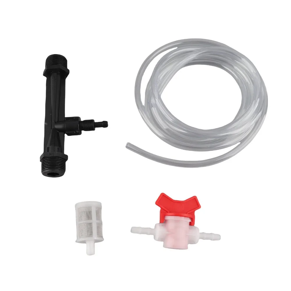 

2 комплекта инжекторов для удобрений с резьбой G3/4, 2 метра, с переключателем, комплект для ирригации с фильтром и водяной трубкой