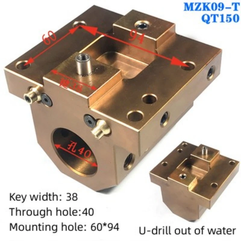 mazak QT100 QT200 CNC Lathe Miniature Turret Tool Holder Block Tower Boring Bore Eccentric Water Discharge Tool Clamp