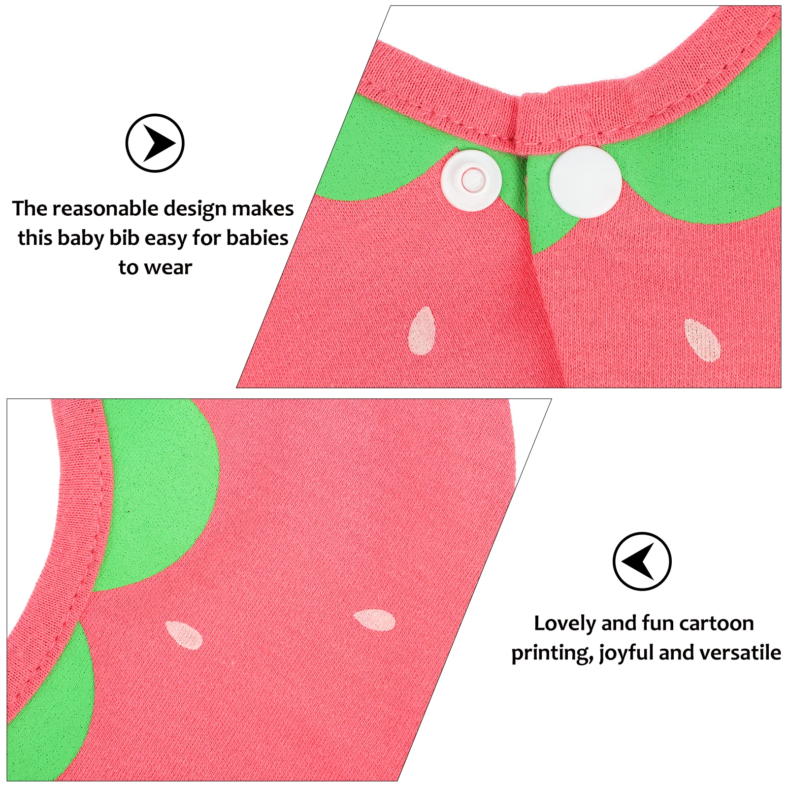 

2Pcs Baby Bibs Cotton Drool Infant Supplies Waterproof Saliva 360Degree Rotating Round Drool Bibs Newborn Gifts
