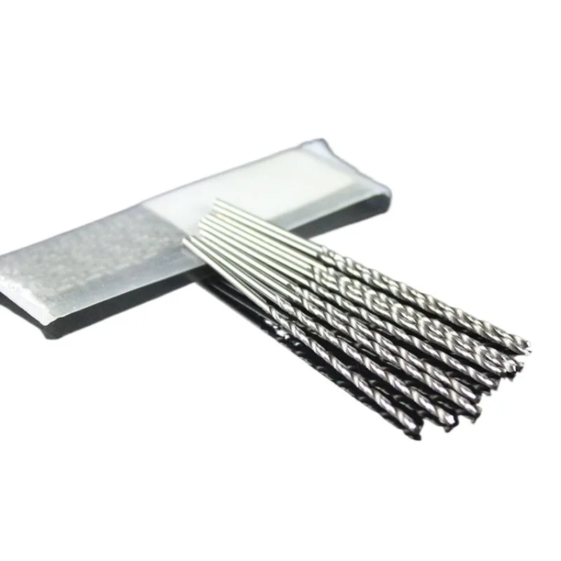 0.5mm-3.2mm Extra Long Twist Drill Bits Set, 10Pcs Micro Drill Bits for Rotary Tool, Mini Drill Bits for Jewelry Making