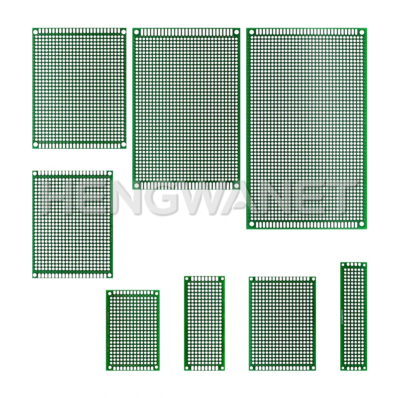PCB Board Prototype Board Green 2x8/3x7/4x6/5x7/7x9/8x12/9x15cm Double Sided Circuit Boards For DIY Soldering Project