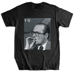 Men Tshirt Harajuku Retro T Shirt Jacques Chirac - Yo Rap Hip Hop Fumer Paris Mode Fashion France Men Clothing Camisetas