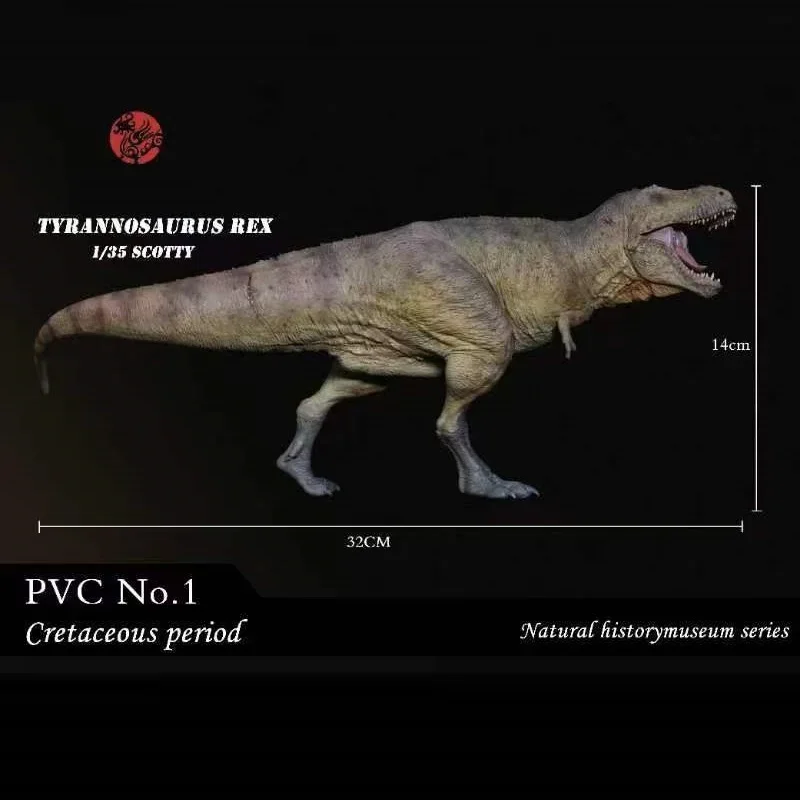 SHOWANNA 1/35 Tiranossauro Rex Scotti Dinossauro Modelo Animal Figura Coleção Decoração