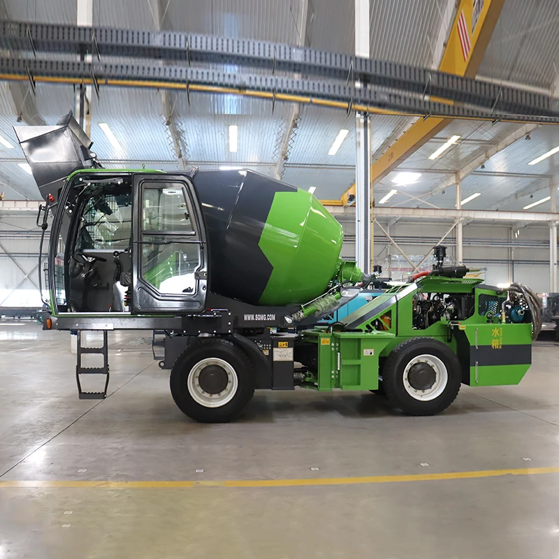 High Efficiency Mobile Concrete Truck Mixer Mini Self Loading Concrete Mixers Truck With Pumping