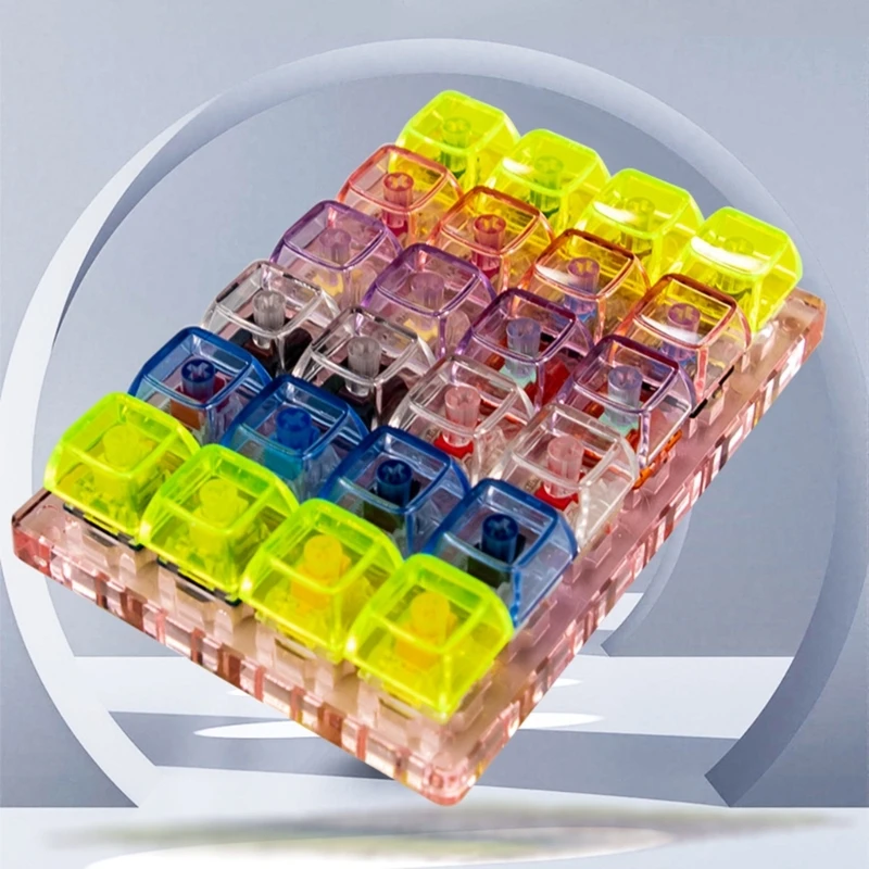 10PCS High Transparent Keycaps XDA Height Blank Keycap Set For Mechanical Keyboard Keycap Backlit Key Caps Colorful