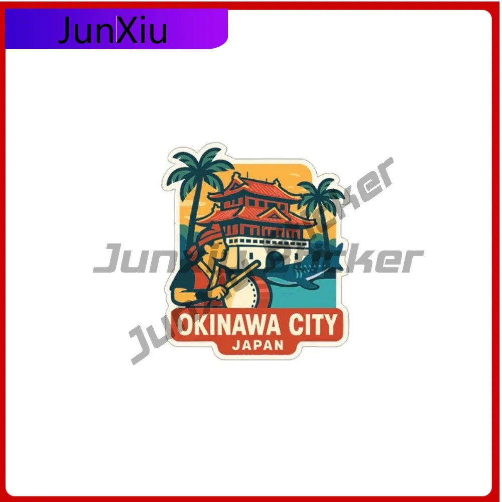 

Okinawa City Japan Sticker Vinyl Decal Suitcase Laptop Rv Camper Windows Waterproof Scratch-proof Exterior Accessories Big Rv