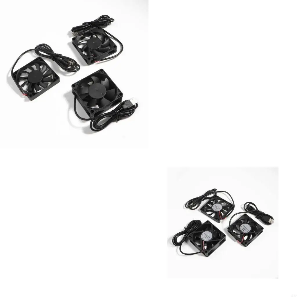462E 70mm USB Fan 5V Brushless Cooling Fan Double Ball Bearing Fan for 3D Printer