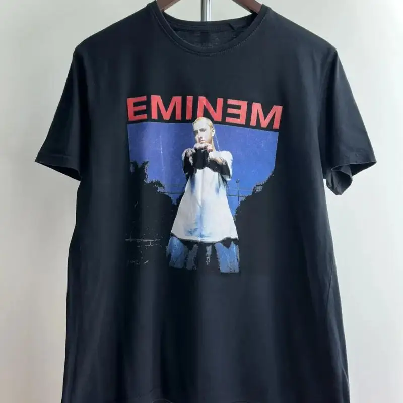 

ВИНТАЖНАЯ ФУТБОЛКА Y2K EMINEM RAP TEE Черный цвет, перепечатка AN49885