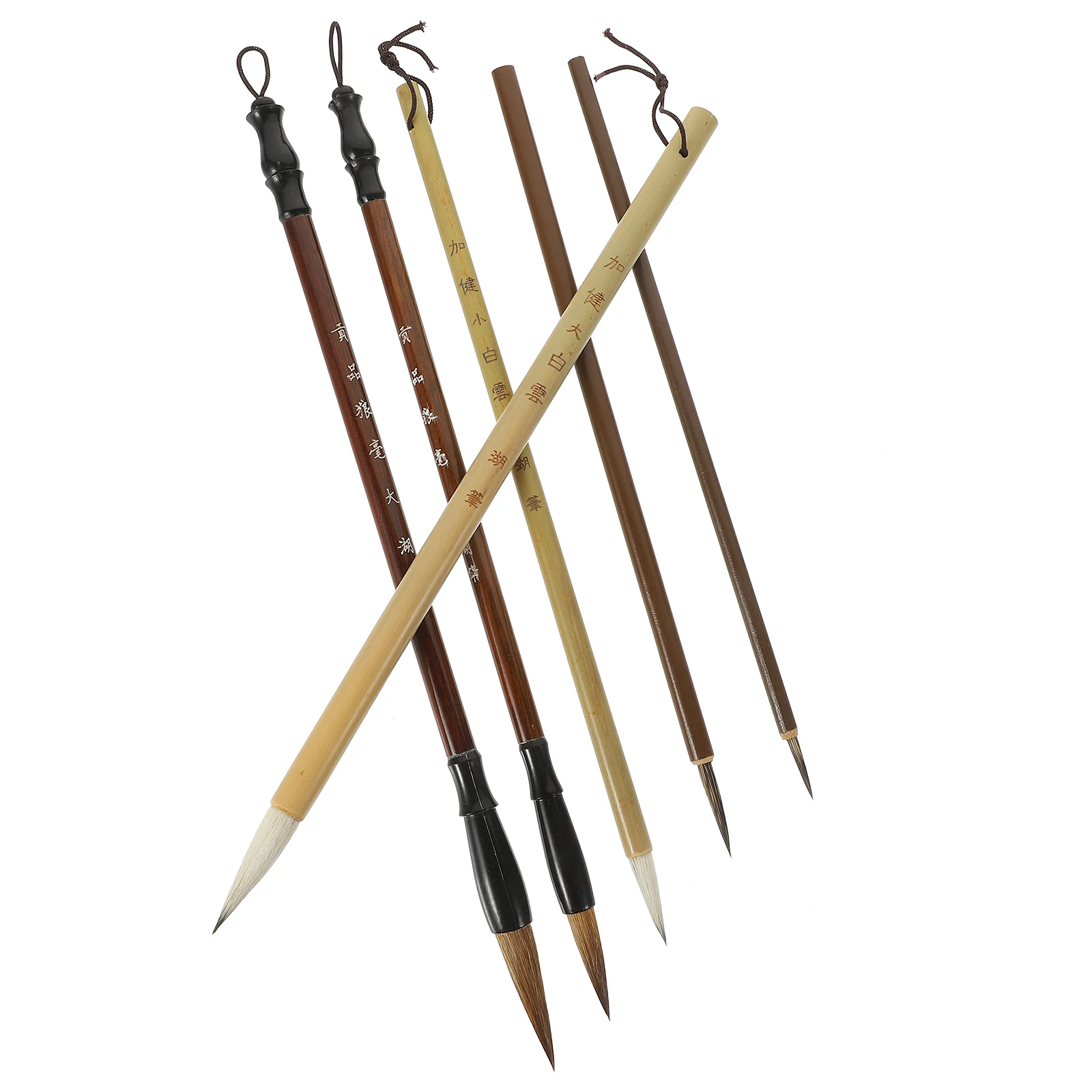 

6 Pcs Brush Set Chinese Painting Brushes Pens Calligraphy Fountain Kit Nylon Ink