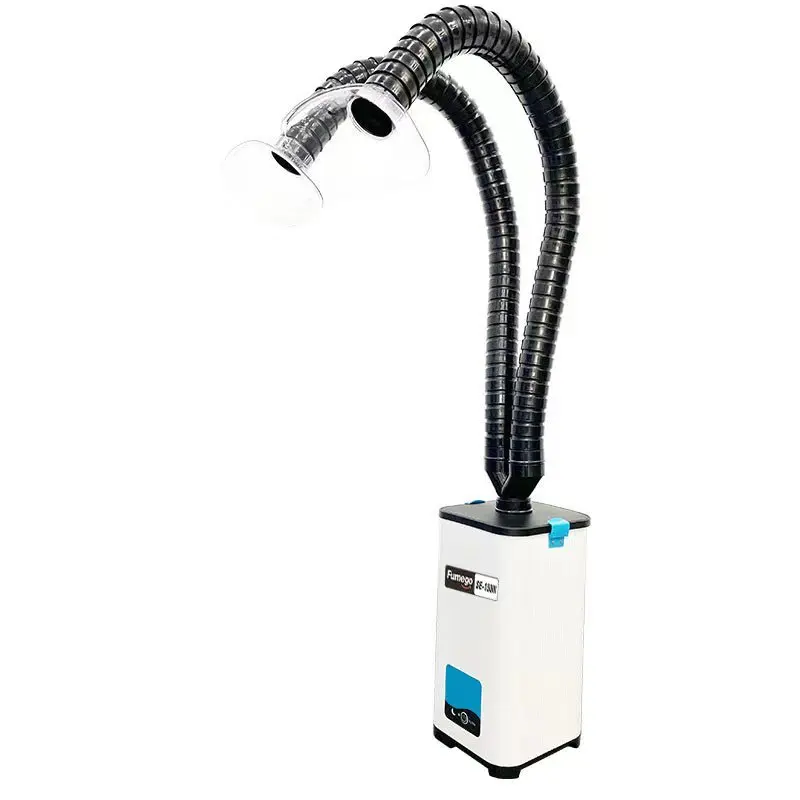 Fumego New 0.3 Micron 99.97% Filter Adjustable Hose Fume Extractor Soldering Brushless Motor Benchtop Air Cleaning Equipment