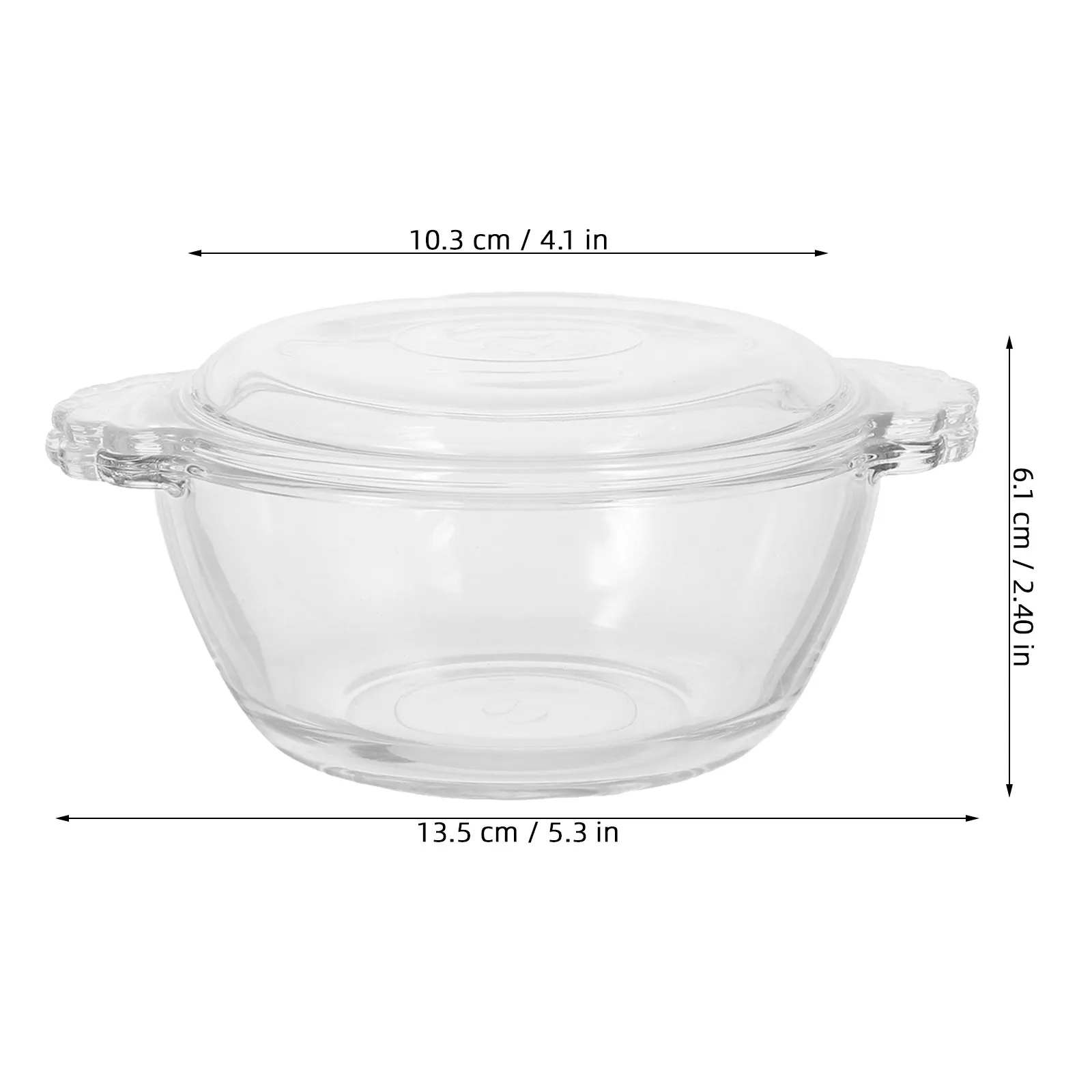 1Pcs High Temperature Glass Steamed Egg Bowl with Lid for Microwave Oven Large Capacity 275Ml Pudding Milk Dessert Breakfast