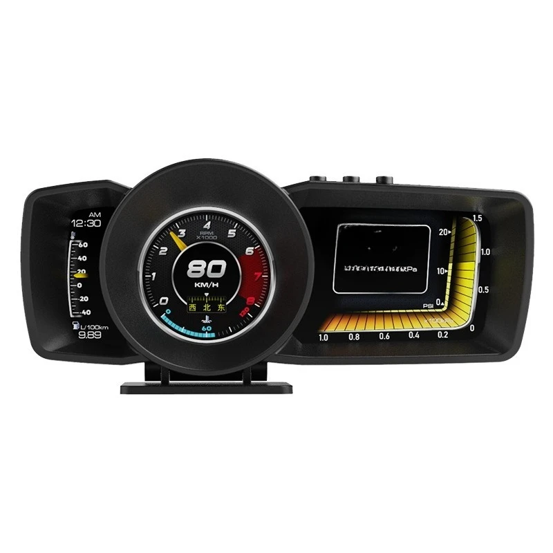 Multifunctional LCD Meter AP-7 Head-up Display Driving Computer Speed Turbine Fuel Consumption Water Temperature