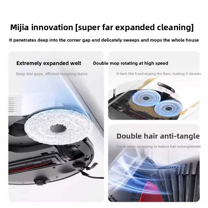 مكنسة كهربائية Xiaomi Sweeping Robot 5C الذكية، شفط قوي ومضاد للتشابك