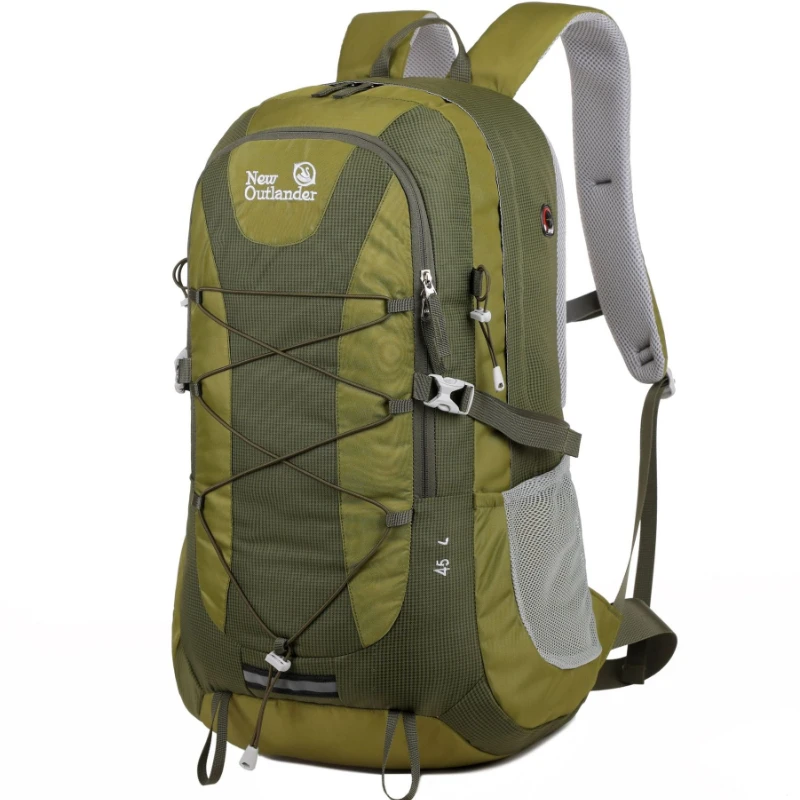 

Рюкзаки для походов на открытом воздухе, 45 л, легкие дорожные сумки, дышащие рюкзаки для альпинизма и кемпинга с аварийным свистком для женщин и мужчин