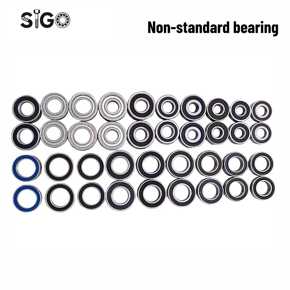 2PCS Inner Diameter 10 12 14 15 16 17 18 Non-standard Bearings Bicycle Flower Drum Shaft Bearings