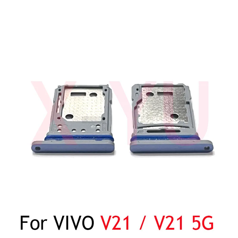 Bandeja de tarjeta SIM para VIVO V21 V21S V23E V27E V29 Lite, 10 piezas, adaptador de ranura, piezas de reparación de repuesto