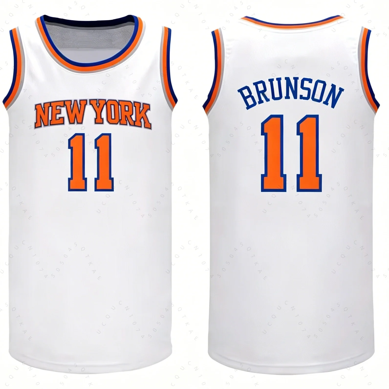 New York Style 2026–27 Finals Champions Brunson 11 Towns 32 Bridges 25 Anunoby 8 Hart 3 Basketball-Trikot Strandweste Fan-Tops – Detail 11