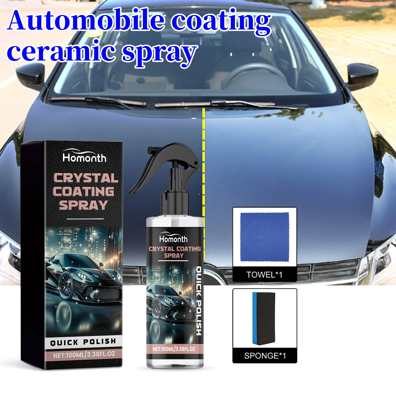 Automotive Coating Ceramic Spray To Clean Water Stains And Dirt To Reduce The Adhesion Of Water Stains Maintenance Ceramic Spray