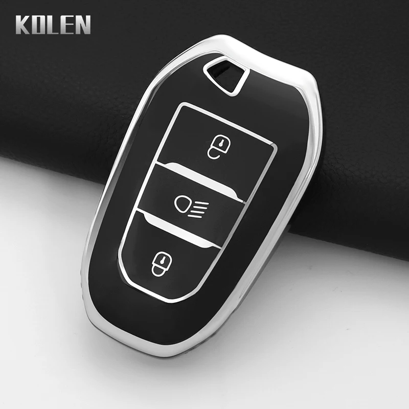 TPU Car Key Case Cover Shell For Peugeot 308 408 508 2008 3008 4008 5008 Citroen C4 C4L C6 C3-XR Picasso DS3 DS4 DS5 Accessories