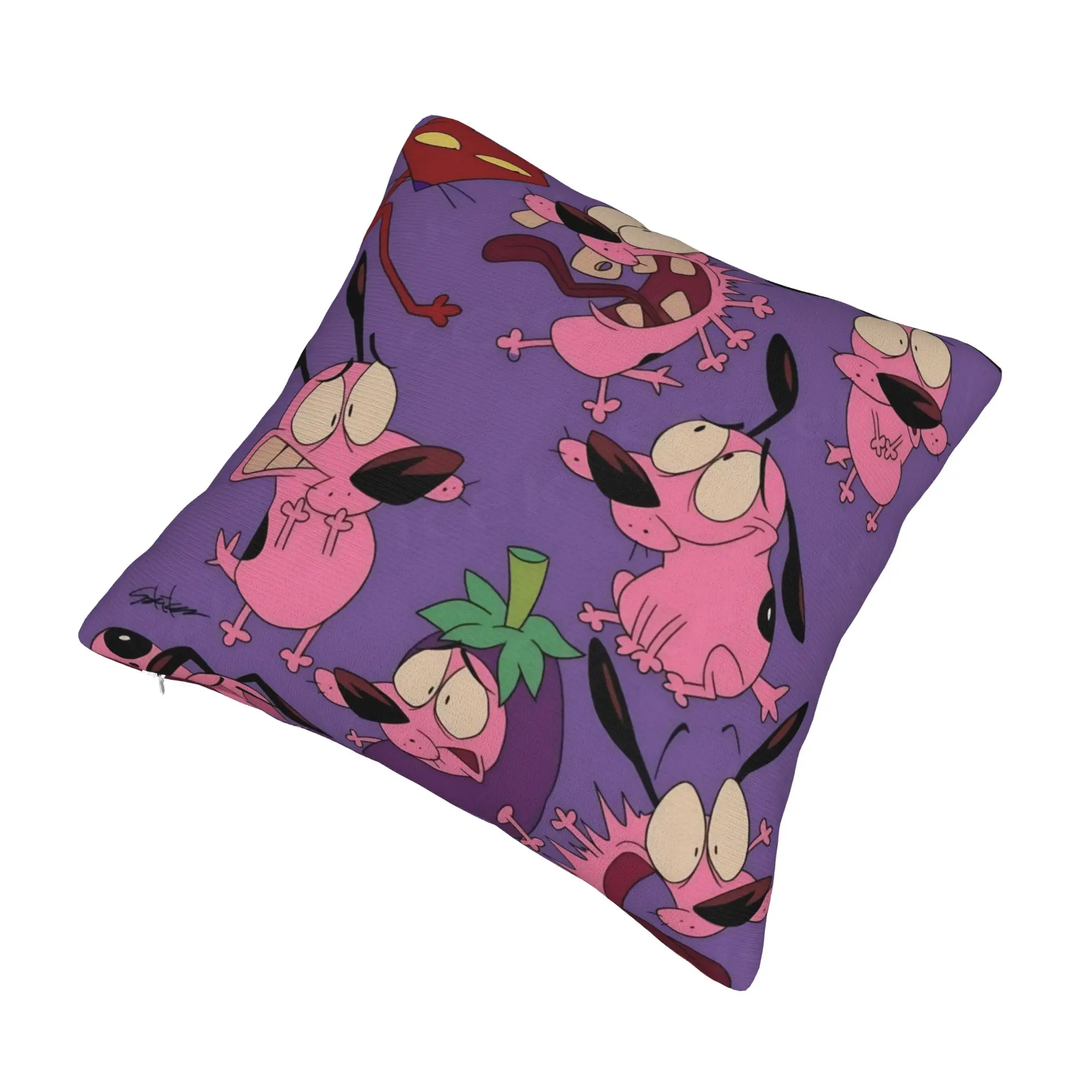 Courage the Cowardly Dog-D Pillowcases Merch Soft Cushion Cover Decorations  Pillow Case Cover Home Multi Size