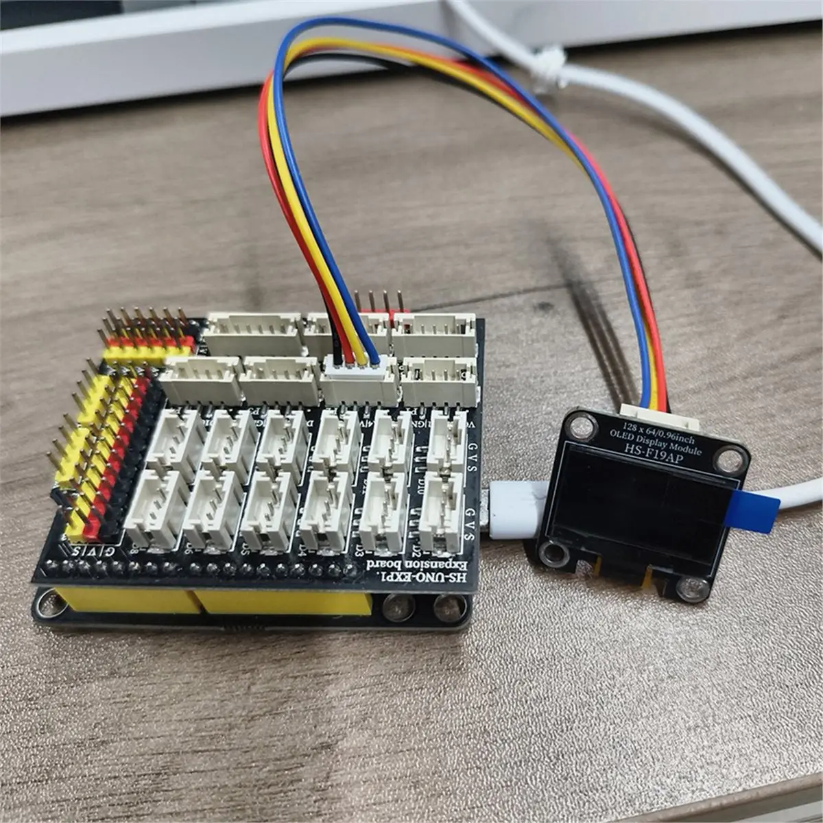 update. 0.96inch OLED Display Module Dual-Color 128X64 IIC Communication Display Module for Arduino ESP32 Module